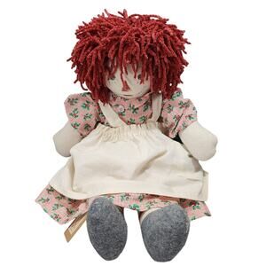 Handcrafted ANNIE With Baby Doll in Pocket - Alice Blue Dolls by Martha Johnson